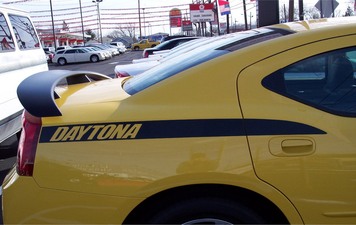 Daytona Style Quarter Panel Side Stripes Decal Set For Dodge Charger 2006-2010 – Gloss & Matte Vinyl