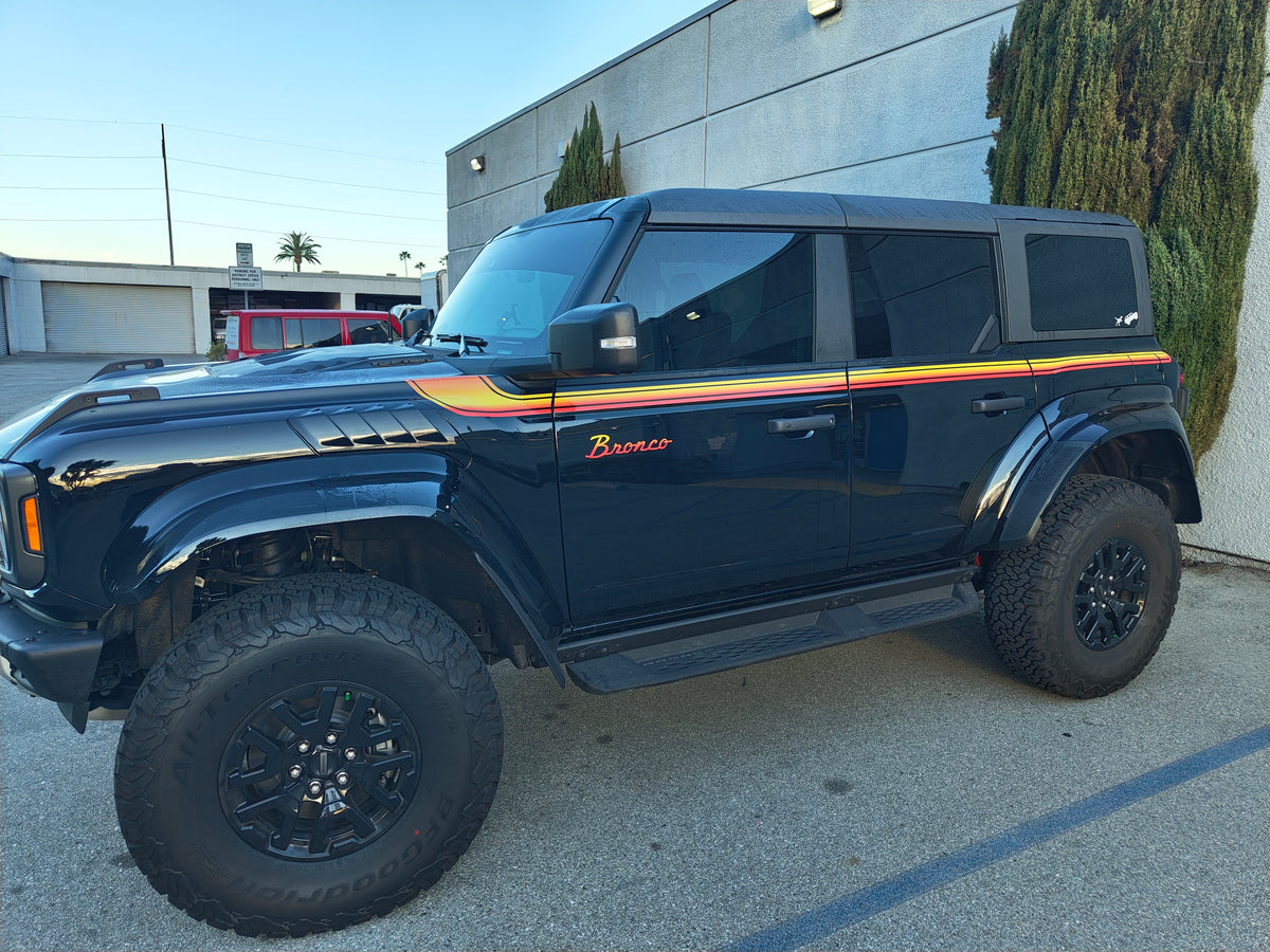 Retro Side Stripe Decals for 2021-2025 Ford Bronco (x2