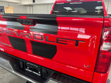 OE Style Tailgate Stripe Decals And Word Insert for 2019-2024 Chevrolet Silverado