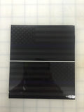 American Flag (Thin Blue Line): 5" 3M Reflective Decal Stickers (x2)