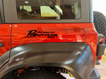 Bronco Raptor SVT Quarter Panel Decals for 2021-2024 Ford Bronco Raptor (x2)