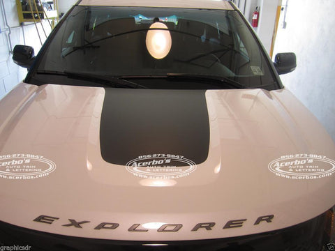 FORD EXPLORER '13, '14, 2015 - All Models Wrap HOOD Blackout Decal Cover GRAPHIC