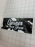 Cleaner Than Yours: 8" JDM Slap Sticker Decal