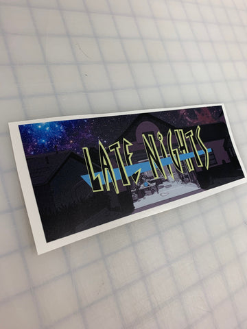 Late Nights (Rick and Morty): 8" JDM Slap Sticker Decal