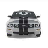 Dual 7" Racing Stripes Self Healing Vinyl fits Ford Mustang 2005 to 2009
