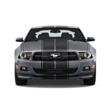 Dual 10" Racing Stripes w/pins Self Healing Vinyl fits Ford Mustang 2010 to 2014