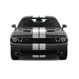 Dual 8" Racing Stripes Self Healing Vinyl fits Dodge Challenger 2008 to 2022