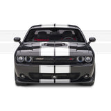 Dual 12" Racing Stripes with Pins Self Healing Vinyl fits Dodge Challenger RT SHAKER 2015 to 2023