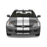 Dual 10" Racing Stripes Self Healing Vinyl fits Honda Accord 2003 to 2007