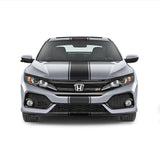 8" Racing Stripe w/pins Self Healing Vinyl fits Honda Civic Si Coupe 2017 - 2019