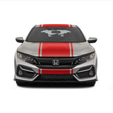 20" Racing Stripes w/pins Self Healing Vinyl fits Honda Civic Hatchback 2021 +