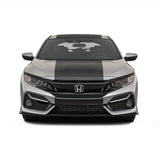 25" Racing Stripe Self Healing Vinyl fits Honda Civic Hatchback 2021 +