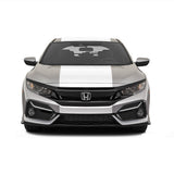 25" Racing Stripe Self Healing Vinyl fits Honda Civic Hatchback 2021 +