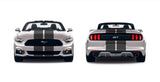 Dual 11" Racing Stripes Self Healing fits Ford Mustang Convertible 2016 to 2022
