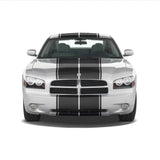 Dual 12" Racing Stripes with Pins Self Healing Vinyl fits Dodge Charger 2006-2010