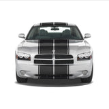 Dual 12" Racing Stripes with Pins Self Healing Vinyl fits Dodge Charger 2006-2010