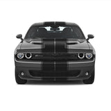 Dual 11" with pinstripes & .5" gap Racing Stripes Self Healing Vinyl fits Dodge Challenger 2008 2022