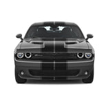 Dual 11" w/pins Racing Stripes Self Healing Vinyl fits Dodge Challenger 08 - 23
