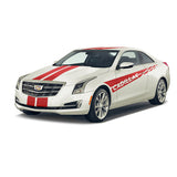 Dual 8" Racing Stripes & Graphics Vinyl fits Cadillac ATS-V Coup 2013 2019