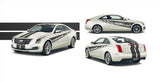 Dual 8" Racing Stripes & Graphics Vinyl fits Cadillac ATS-V Coup 2013 2019