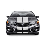 Dual 11" Racing Stripes Self Healing Vinyl fits Honda Civic Coup 2012 to 2015