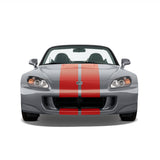 Dual 11" Racing Stripes Self Healing Vinyl fits Honda S2000 2003 to 2009
