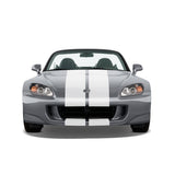 Dual 11" Racing Stripes Self Healing Vinyl fits Honda S2000 2003 to 2009
