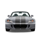 Dual 11" Racing Stripes Self Healing Vinyl fits Honda S2000 2003 to 2009