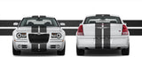 Dual 10" Racing Stripes Self Healing Vinyl fits Chrysler 300 2005 to 2010
