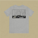 Acadia National Park - Adventure Life Trail Topographic Garment Dyed Tee