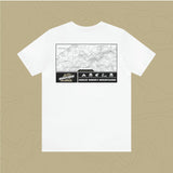 Great Smoky Mountains National Park - Adventure Life Trail Topographic Garment Dyed Tee
