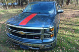 Center Hood & Tailgate Stripe Kit - 2014-2015 Silverado