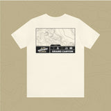 Grand Canyon National Park - Adventure Life Trail Topographic Garment Dyed Tee