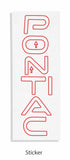 Front OUTER Lettering Decal - 04-08 Grand Prix