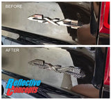 4x4 Emblem Overlay Decal - 2019-2026 Ram 1500, 2500, 3500