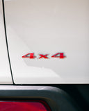 4×4 Emblem Overlay Decal – Color Vinyl Sticker | Fits Jeep Models with 4×4 Badge (Excl. 4xe / Grand Cherokee L/WL)