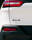 4×4 Emblem Overlay Decal – Color Vinyl Sticker | Fits Jeep Models with 4×4 Badge (Excl. 4xe / Grand Cherokee L/WL)