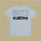 Yellowstone National Park - Adventure Life Trail Topographic Garment Dyed Tee