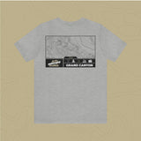 Grand Canyon National Park - Adventure Life Trail Topographic Garment Dyed Tee