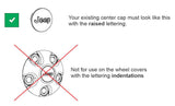 JEEP Center Cap Overlay Decals for Wrangler
