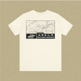 Great Smoky Mountains National Park - Adventure Life Trail Topographic Garment Dyed Tee