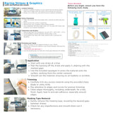 Dual 10" Racing Stripes Self Healing Vinyl fits Honda CR-Z 2010 to 2016
