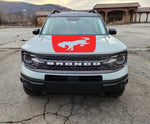 Horse Hood Decal Cover for 2021-2024 Ford Bronco Sport