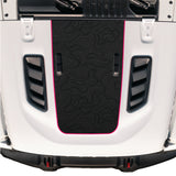 Hood Graphic for RUBICON | Black Topo - fits Wrangler JL & Gladiator JT