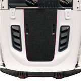 Hood Graphic for RUBICON | Black Topo - fits Wrangler JL & Gladiator JT