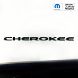CHEROKEE Door Emblem Overlay Decal Set | Fits 2014–2025 Jeep Cherokee