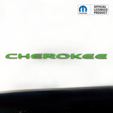 CHEROKEE Door Emblem Overlay Decal Set | Fits 2014–2025 Jeep Cherokee