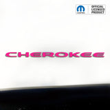 CHEROKEE Door Emblem Overlay Decal Set | Fits 2014–2025 Jeep Cherokee