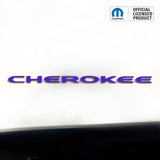 CHEROKEE Door Emblem Overlay Decal Set | Fits 2014–2025 Jeep Cherokee
