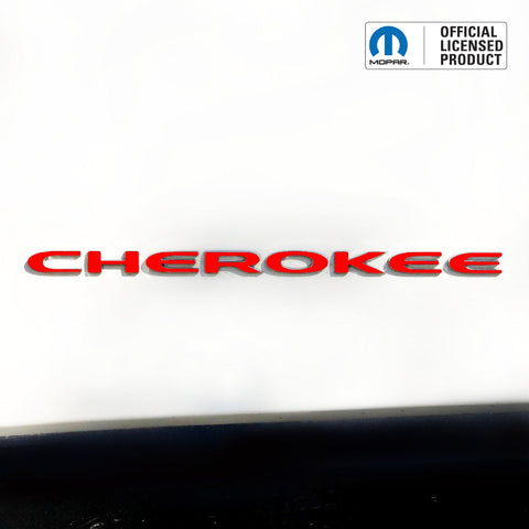CHEROKEE Door Emblem Overlay Decal Set | Fits 2014–2025 Jeep Cherokee
